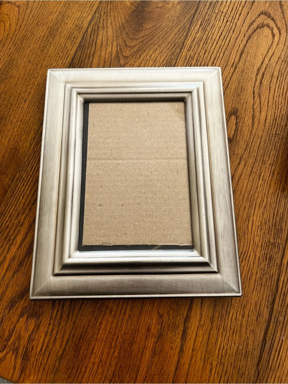 Elegant Metallic Silver Photo Frame - Home Accents